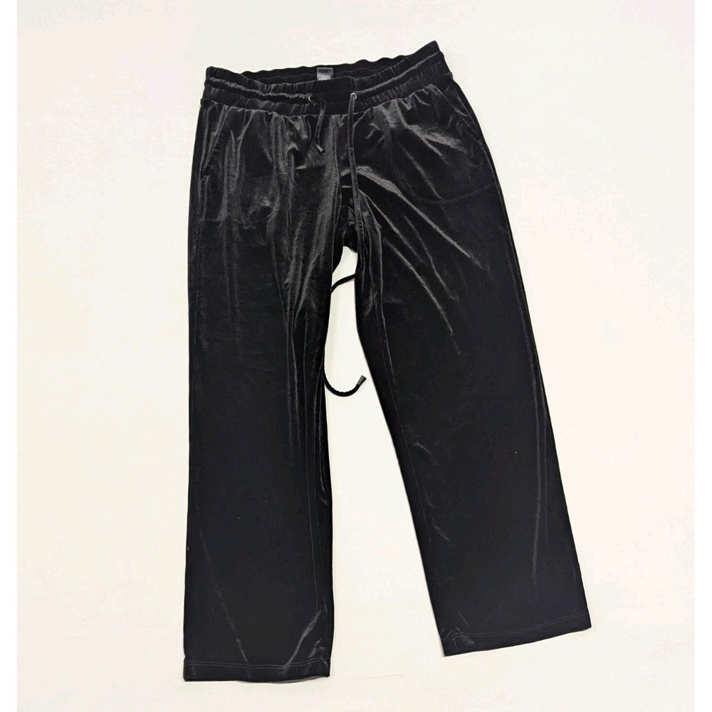 Y2K Dark‎ Academia Velvet Lounge Pants Goth Cozy Torrid Wide Leg Whimsigoth M/L